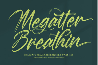 Megatter Breathin - Modern Bruh Font