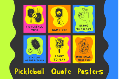Pickleball Quote Posters