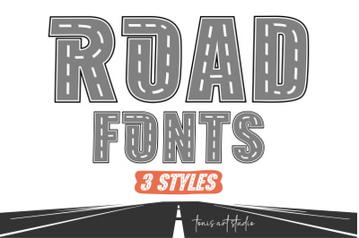 AB Road Fonts | Road Alphabet Racing Letters SVG OTF TTF