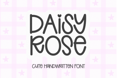 Daisy Rose - Cute Handwritten Font
