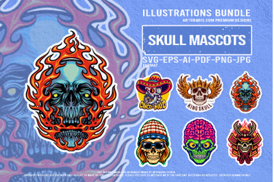 Sugar Skull artwork flame crown sombrero zombie warrior