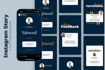 Client Testimonial - Instagram Story Template