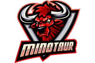Minotaur esport mascot logo design