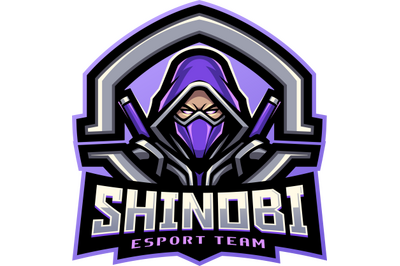 Shinobi esport mascot logo design