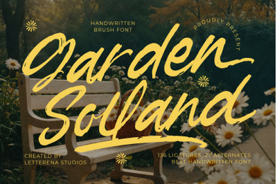 Garden Solland - Bold Handwritten Font