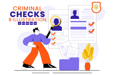 9 Criminal Checks Illustration