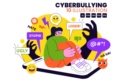 10 Cyberbullying Illustration