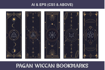 PAGAN WICCAN BOOKMARKS