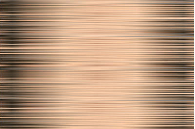 Abstract horizontal lines background in copper color. Gradient stripes