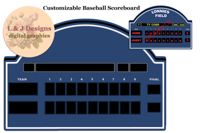 Customizable Baseball Scoreboard