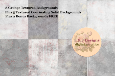8 Grunge Backgrounds with a Splash of Color