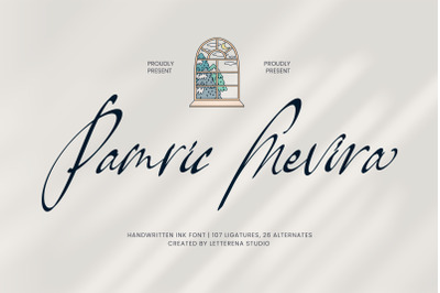 Pamric Mevira - Handwritten Ink Font