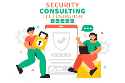 11 Security Consulting Illustration