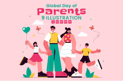9 Global Day of Parents Illustration