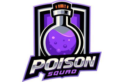 Poison squad esport mascot logo design