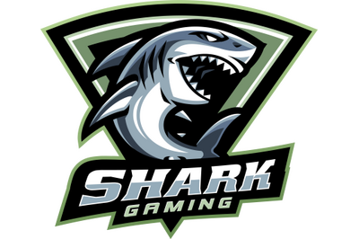 Shark gaming esport mascot logo design