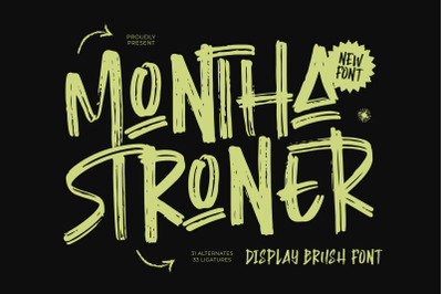 Montha Stroner - Display Brush Font