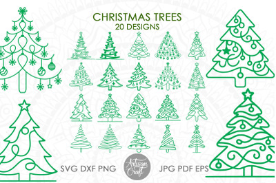 Christmas tree SVG, Holiday Clipart, Christmas Tree Vector, PNG