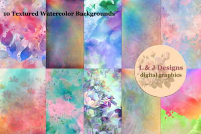 Textured Watercolor 12x12 Backgrounds