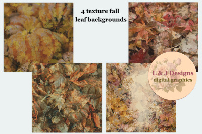 Autumn Textured Leaf Background