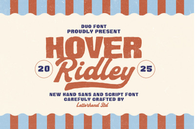 Hover Ridley Retro Font Duo