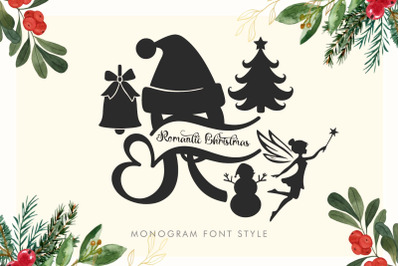 Romantic Christmas Monogram