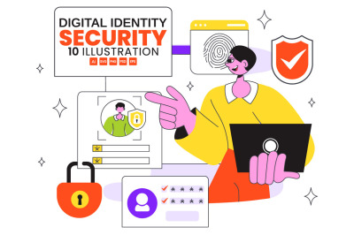 10 Digital Identity Security Illustration