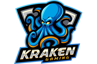 Kraken esport mascot logo design