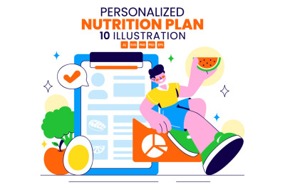 10 Personalized Nutrition Plan Illustration