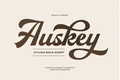 Auskey - Stylish Bold Script