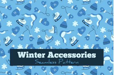 Winter Accessories Seamless Pattern & Digital Paper