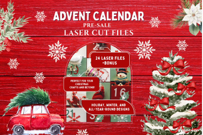 Laser Cut Advent Calendar  24 Premium Files