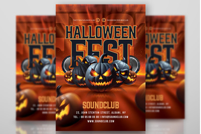 Halloween Fest Party Flyer
