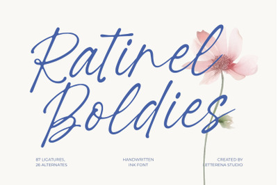 Ratinel Boldies - Handwritten Ink Font