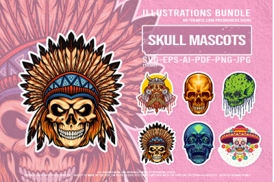 Flaming Warriors and Mystical Skulls of Darkness