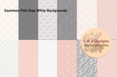 12 Seamless Texture Pink Grey White Backgrounds