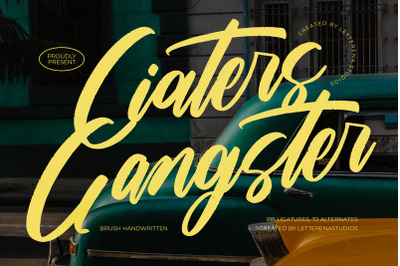 Ciaters Gangster - Brush Handwritten Font