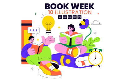 10 Book Week Illustration