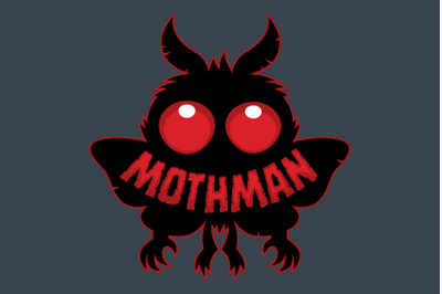 Red-Eyed Mysterious Mothman Cryptid