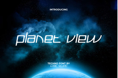 Planet View Font