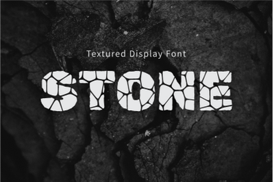 STONE PATTERN  Textured Display Font