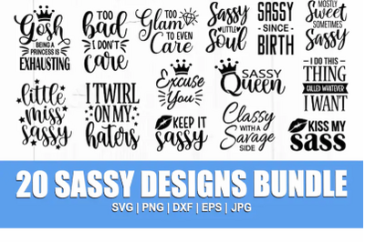 Sarcastic Svg Bundle, Sassy Svg Bundle, Funny Svg, Mean Svg,