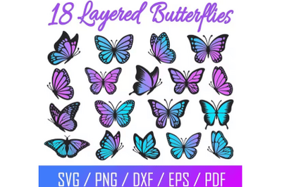 Butterfly SVG, Butterfly Bundle SVG Files, Butterfly SVG Layered, Butt