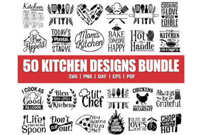 Kitchen Svg Bundle, Kitchen Monogram, Baking Svg, Cooking Svg, Pothold