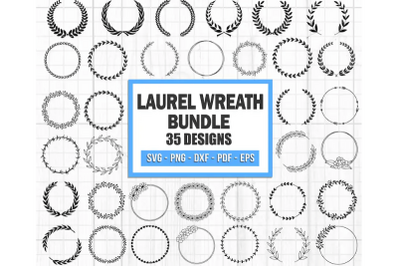 Wreath Svg Bundle, Laurel Svg, Wedding Wreath Svg, Circle Svg, Floral