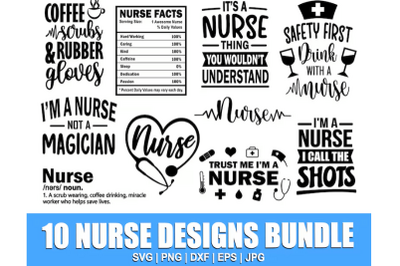 Nurse Svg Bundle, Nurse Quotes, Nurse Saying