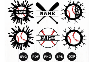 Baseball Svg Bundle, Softball Svg Bundle, Baseball Monogram Svg