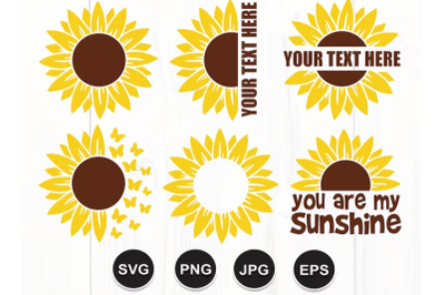 Sunflower SVG Bundle, Sunflower SVG