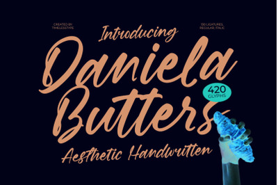 Daniela Butters - Aesthetic Handwritten Font