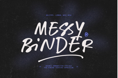 Messy Binder - Handwritten Font